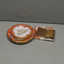 96 PCS Thanksgiving Plates Set, 9" and 7" Paper Thanksgiving Plates and Napkins, Disposable Gold Foil Autumn Party Supplies, Fall Thanks Giving Dinnerware Set for Harvest Party Decorations Serves 24