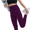 Ipletix Leggings for Women, High Waisted Women Leggings Yoga Pants (Purple)