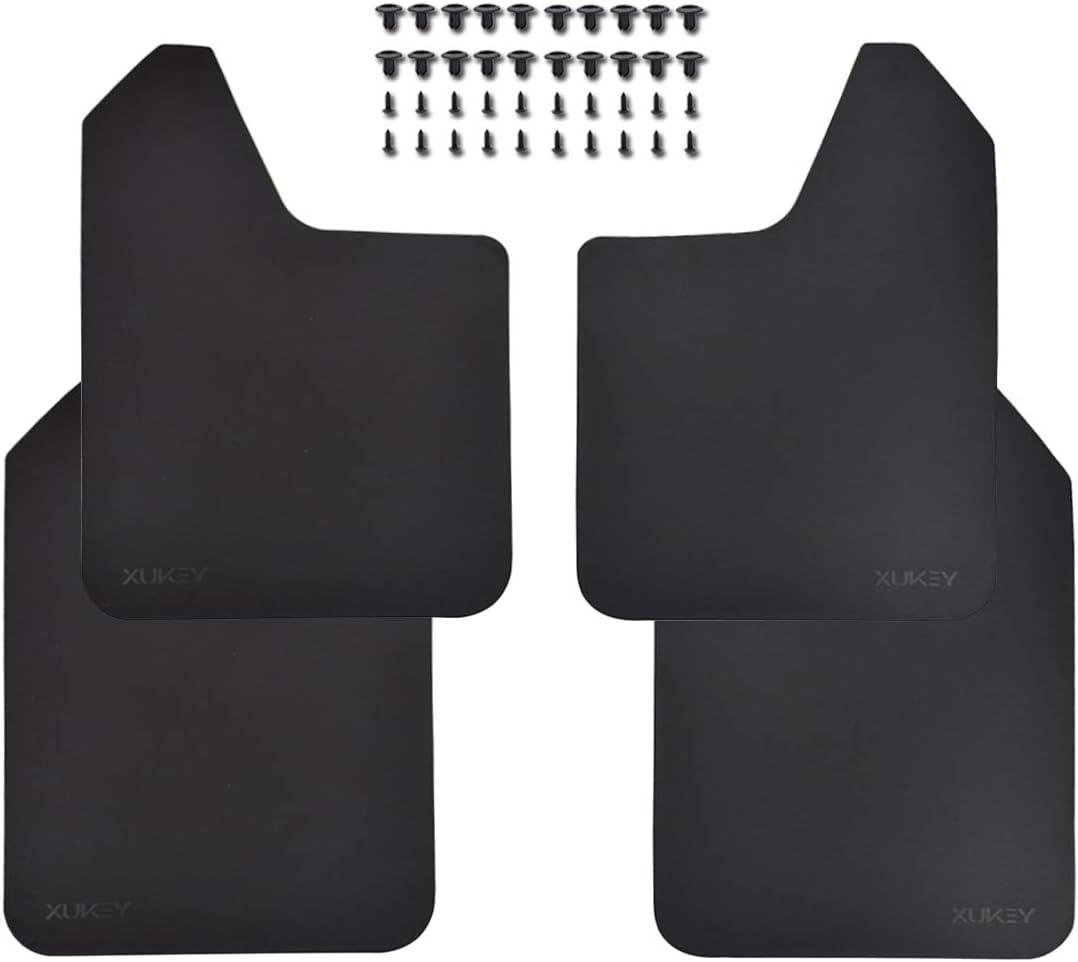 XUKEY 4pcs Set Universal Mud Flaps for Car Pickup SUV Van Truck Mudflaps Splash Guards Mudguards Dirty Traps Fender Flares