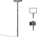 Projector Mount Stand Compatible with Nebula/XGIMI/TMY/HAPPRUN and More, Metal Base and Height Adjustable with 1/4'' Screw, Ideal for Home/Outdoor Projection/Camera Shooting/Web Meeting, 20''~50.8''
