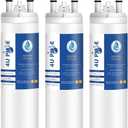 WF3CB Refrigerator Water Filter, Replacement for Pure Source 3, 706465, 242086201, 242086203, 242294501, 242069601, AP4567491, WF425, 3 Pack (Height 9 inches)
