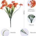 AGIRL 24 Bundles Artificial Fall Flowers Outdoor Indoor Decoration,Fake Plastic Flowers,Faux Mums Plant for Thanksgiving Fall Decor,for Hanging Outside Garden Front Door Porch Patio Window Box