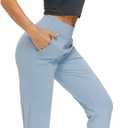 THE GYM PEOPLE Women's Joggers Pants Lightweight Athletic Leggings Tapered Lounge Pants for Workout, Yoga, Running (Blue, L)
