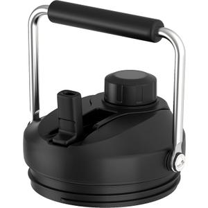 Jmoe USA Improved Jug Lid for Yeti Half Gallon and One Gallon Rambler Jugs | 2 in 1 Replacement Lid | Large Chug Spout and Leakproof Flip Straw | BPA Free Plastic | Includes 4 Straws