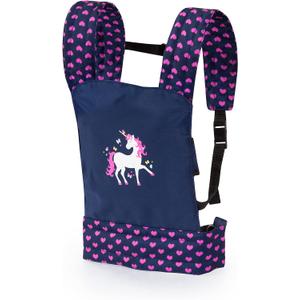 Bayer Deluxe Doll Carrier, Blue with Unicorn