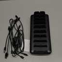 510W Fast Charging Station for Multiple Devices, 10 Port USB C Charger Station with Flame-Retardant Material & 8 Cables for iPhone, Android, iPad, Tablets, Family Office Desk Charging Dock Organizer