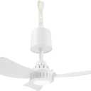 Treva Rechargeable 15 in Canopy Fan Easy to Assemble Portable Ceiling Fan For Your Outdoor Canopy Tent and Gazebo, Remote Control, 2 Speed Setting with LED Lighting No Tools Required