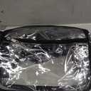 Paxiland Clear Backpack Stadium Approved 12×12×6 with Reinforced and Wider Shoulder Straps, Small Clear Bag for Schools, Concerts, Work, Festivals and Sporting Events - Black