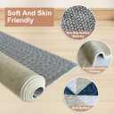 2x3 Washable Area Rugs Geometric Abstract Small Carpet Blue and Gold Doormat for Entryway Bathroom Living Room Bedroom Washing Room Non Slip (Multi Color)