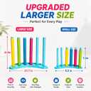 2 Pack Giant Color Matching Challenge Game, Speed Rings Stack Board Games, XL-2Pack Matching Stack Game