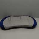 RESTCLOUD Adjustable Lumbar Support Pillow for Sleeping Memory Foam Back Support Pillow for Lower Back Pain Relief and Sleeping, Lumbar Support Pillow for Bed and Chair (Includes a Removable Pad, Dark Blue)