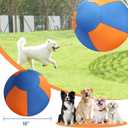 18" Herding Ball for Dogs, Dual-Layer Herding Toy with Protective Cover, Durable Giant Dog Ball for Australian Shepherd, Cattle Dog, Border Collie for Outdoor Play