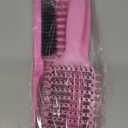 Curl Defining Brush, Vented Curly Hair Brush for Effortlessly Detangling Shaping and Defining Women's Men's Curls on All Wet or Dry Hair Types, Reduces Frizz (Pink)