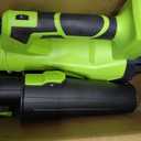 Leaf Blower Cordless,Electric Leaf Blower with 2 4.0Ah Battery Powered and Fast Charger, Lightweight Cordless Blowers for Spring Lawn Care and Dust,6 Speed Control