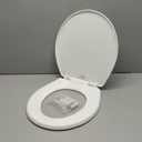 Little2Big Toilet Seat with Built-In Potty Training Seat, Slow Close, Durable Plastic, Made in USA, ROUND, White