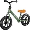 Bobike Toddler Balance Bike Toys for 2 to 5 Year Old Girls Boys Adjustable Seat and Handlebar NoPedal Training Bike Best Gifts for Kids (Green)