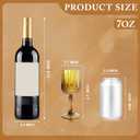 Plastic Wine Glasses, Plastic Goblets Vintage Style Cordial Unbreakable Drinking Glasses, Reusable Drinkware for Wedding Reception, Grand Event Party Supplies (48, Amber), 7oz