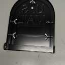 Moxweyeni 6 1/4 Inch (W) by 8 Inch (H) Mailbox Door Replacement for Brick Mailbox Door, Fix for Rusted Standard Mail Box, Metal Mail Box Snap-in Replacement Parts, Postbox Insert Repair Kit Black