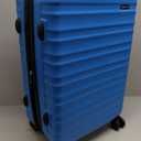 Amazon Basics 26" Hardside Medium Checked Luggage, Expandable For Up to 15% More Space, With Scratch-Resistant Surface, Four Multi-directional Wheels, Light Blue