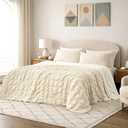 Cozy Bliss Cooling Comforter Seersucker Plaid King Size, Q-Max 0.45 Lightweight Cooling Blanket, Breathable Silk Smooth Summer Bedding Quilt for Hot Sleepers Night Sweats Khaki