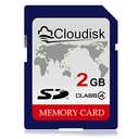 Cloudisk 2GB SD Card Class 4 Memory Card – Standard SD (Non-HC) for GPS, MP3 Players, Legacy Devices, can not Work with Modern 4K Cameras