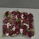 Vkkperp Set of 6 Wrist Corsage Wristlet for Wedding Prom Women Bride Bridesmaid Artificial Rose Flower Decorations Homecoming Anniversary Party (Red)