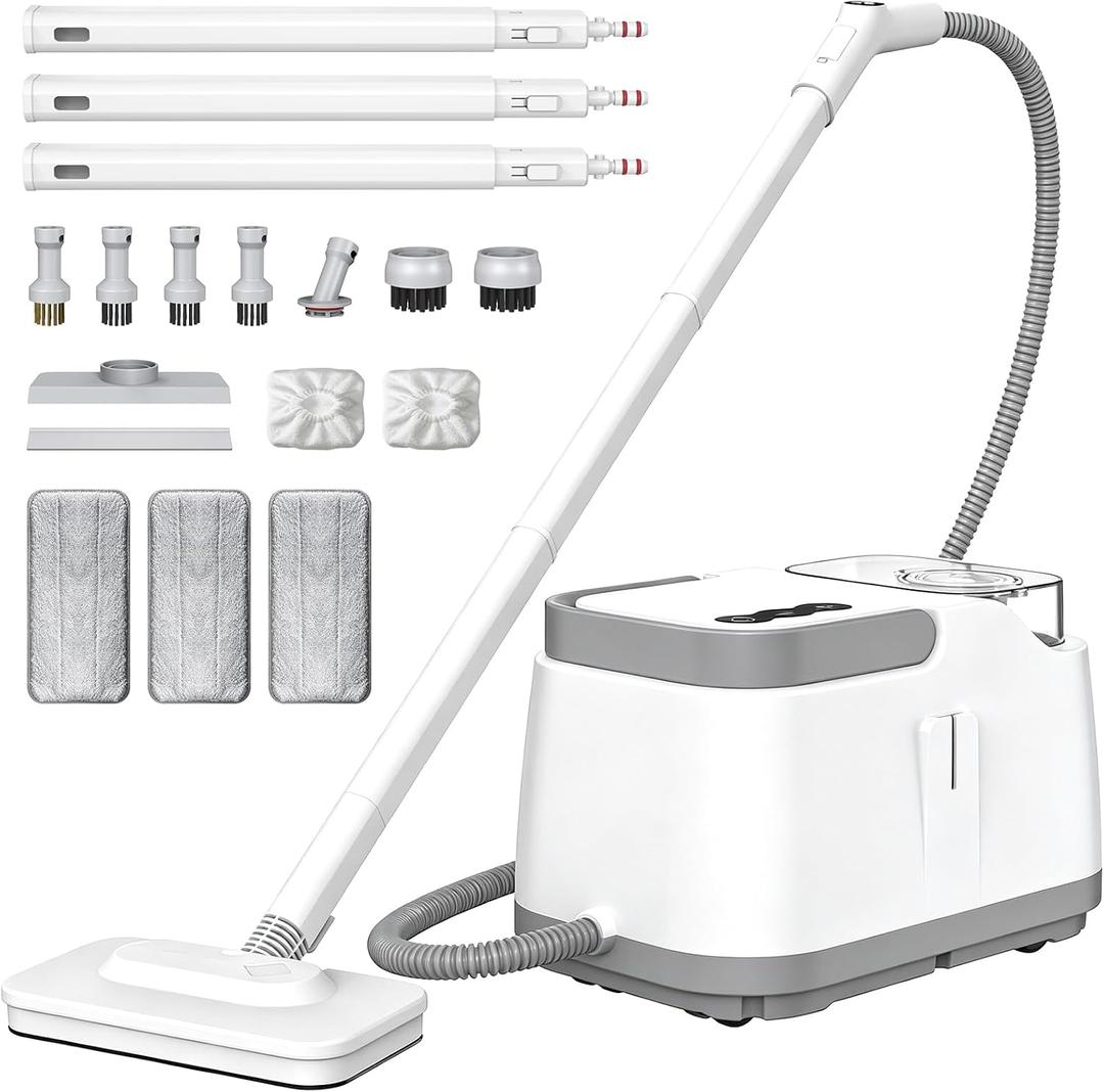 Portable Pressurized Handheld Steam Cleaner for Home, Car, 21 Accessories