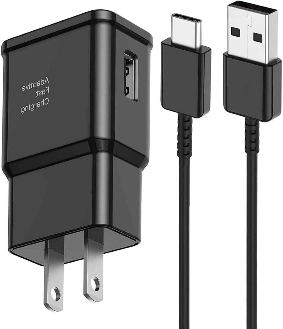 for Samsung Charger Fast Charging Cord 6FT Type C Charger USB Wall Charger Block Android Phone Charger for Samsung Galaxy A16 A15 A55 A54 S10 S10+ S20+ S21 S22 S23 S24 S25 Plus/Ultra/FE,Note 20/10/9/8