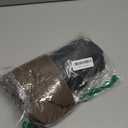 Caprilite 2 Pairs Women Fleece Lined Tights-Fake Translucent Leggings High Waist Pantyhose Sheer Thick Warm Tights For Women (Medium, Black + Brown)