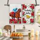 Kentucky Dish Towels Kentucky Tea Towels Horse Racing Banner Kentucky Decorations for Home Party