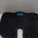 Everlasting Comfort Doctor Recommended Memory Foam Seat Cushion for Office Chairs & Car - Ergonomic Office Desk Accessories - Cushions for Tailbone Pain Relief, Sciatica & Back Support Pillow