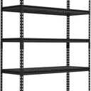 PioneerWorks Garage Shelving, 2500lbs Load Bearing Heavy Duty Storage Shelving, 48x18x72in Adjustable Storage Shelves, Durable Metal Storage Shelves, Easy Assemble for Garage, Kitchen