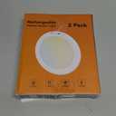 2 Pack Rechargeable Motion Sensor Ceiling Light with Remote - Magnetic Wireless Ceiling Light Battery Powered for Closet Shower Stairs Shed Hallway ect (3 Colour Temperatures)