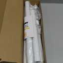 Closet Rods for Hanging Clothes, 17 to 84 Inch Heavy Duty Stepless Adjustable Closet Hanging Rod, 1.3 Inch Diameter Metal Closet Rod for Wardrobes Laundry Bedroom RV, White