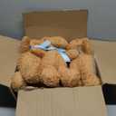 ACMEE 25 Pack Baby Shower Games Blindfold Diaper Changing Kit - 12 Inch Bear Dolls with Diapers, Fun Bridal Shower & Gender Reveal Games Supplies, Group Activity for Adults Kids(Blue)