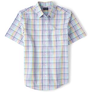 The Children's Place boys And Toddler Short Sleeve Button Down Shirt (L)