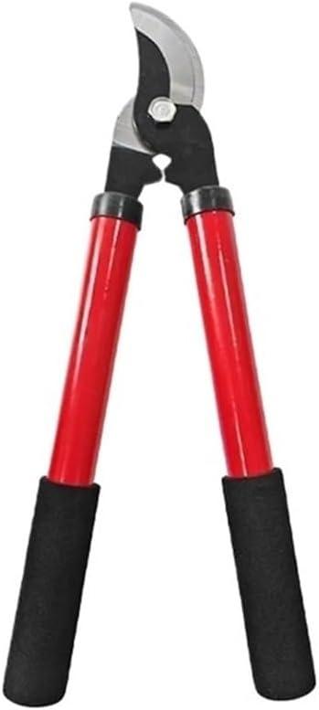 Pruning Long Handle Pruning Shear Labor-saving Non Slip Portable Pruner Portable Multi-functional Gardening(37CM-Red)