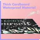 50PCS Modern Farmhouse Bulletin Board Decor, Inspirational Wall Decorative Sign Positive Saying Posters Growth Mindset Accents Set for Middle High School Classroom Home Teachers Parents Students