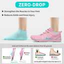 Barefoot Shoes Women Men Minimalist Zero Drop Wide Toe Box Water Shoes Hiking Barefoot Footwear Unisex Sneakers for Workout Cross-Trainer Walking Running Camping Grounding Beach Weightlifting Sport (Pink) S