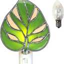 Stained Glass Monstera deliciosa Liebm Night Light Plant Night Light Bedroom Bed Light Gifts from Nature. DYM9015