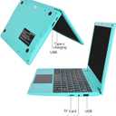 10.1Inch Laptop,Quad-Core Processor with Android 12.0 OS,2GB RAM,64GB EMMC,Built-in Camera,WiFi,USB Interface,Tpye-C Charging for Learning and Entertainment (Blue 2GB+64GB)