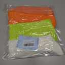 Women's Neon Scrunch Crew Socks 80s 90s Retro 3-Pack Cotton Stacked Boot Calf Cozy Ribbed Slouchy Socks Size 5-10 (1-white/Neon Green/Neon Orange)