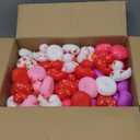 Jerify 72 Pcs 2 Inch Valentine's Day Rubber Duckies Bulk Mini Heart Rubber Ducks for Kids Bathtub Toys Classroom Prizes Birthday Wedding Party Favors Gifts Goodie Bag Fillers, 6 Styles (Cute)