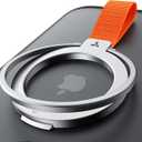 TORRAS 2025 Upgrade (Gen 6.0) Magnetic Phone Grip Holder Kickstand with Braided Strap, Fit for MagSafe Ring Removable, for iPhone 17 16,15, 14, 13 12 Pro/Max Samsung, Google (Silver), Ostand Ring