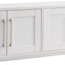 Henn&Hart Tillman Rectangular TV Stand for TV's up to 80" in, 68" Wide, White