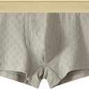 A ARCITON Men's Underwear Soft Jacquard Boxer Briefs Comfortable Underwear for Men,Grey,3X-Large