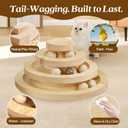 Cat Toys, Cat Toys for Indoor Cats, Interactive Cat Toy, Kitten Toys, Cat Ball Toy, Cat Ball Track, 12" Base Diameter, 5.8" Height