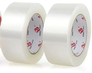 BOMEI PACK Heavy Duty PackingTape with Dispenser - 2 Rolls, Total 330Y, 2.6 mil, 1.88 inch x 110 Yards, Clear Packaging Tape Refills for Shipping, Mailing, Moving & Storage