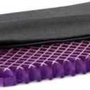 Purple Simply Seat Cushion, Lightweight 1.25" Low-Profile Gel Seat Cushion | GelFlex Grid for Car Seat, Airplane, Desk Chair - Pressure-Reducing, Temperature-Neutral, No-Slip - Made in USA