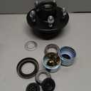 iBroPrat 1 Sets Trailer Hub Kit 5 Bolt 4.5, Trailer Axle Kit for 3500 lb 5 Lug Trailer Hub with Extra Dust Cap and Rubber Plug Fits 1-1/16'' to 1-3/8" Trailer Axles 3500lb #84 Spindle